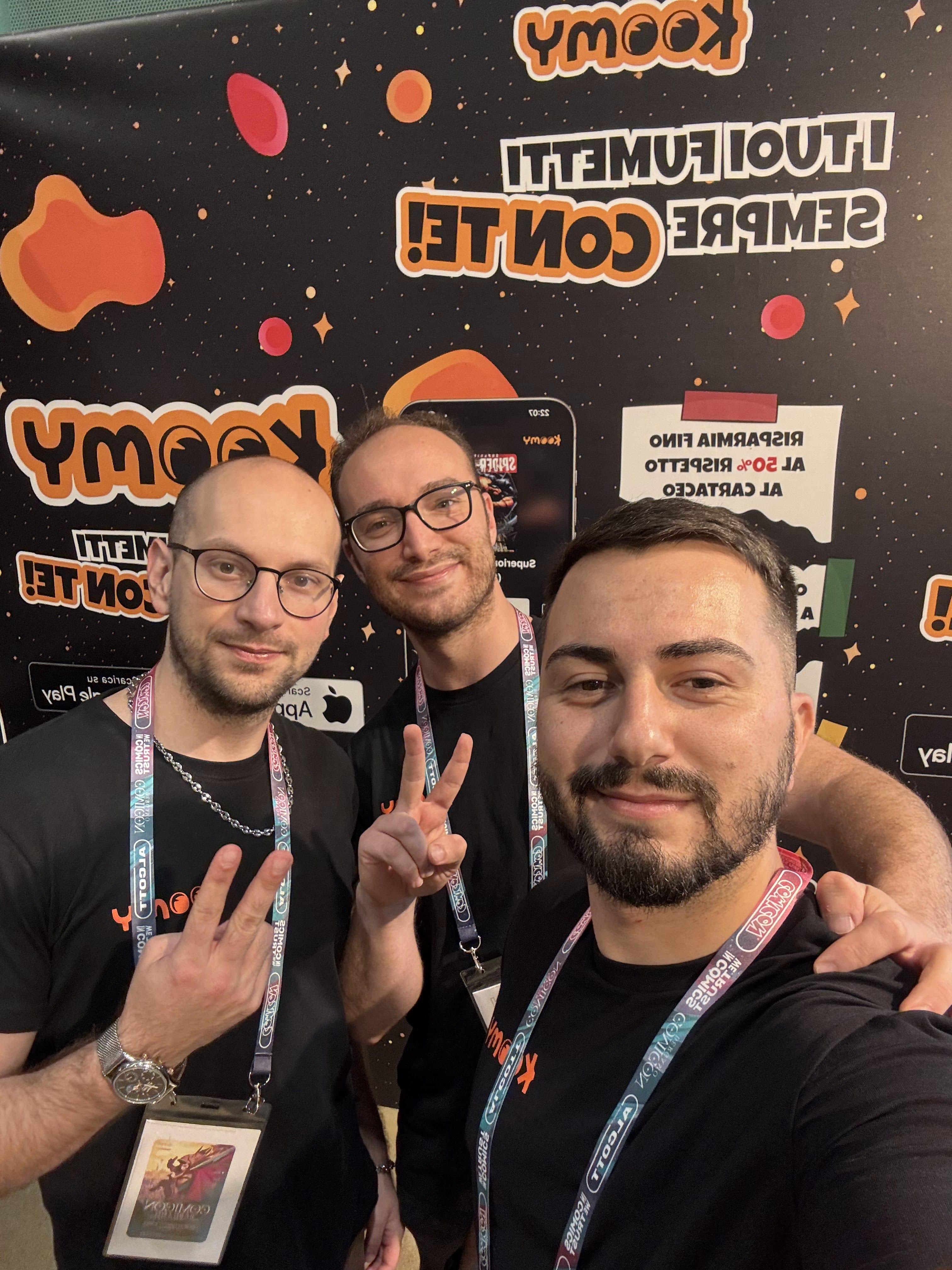 Team Koomy al lavoro