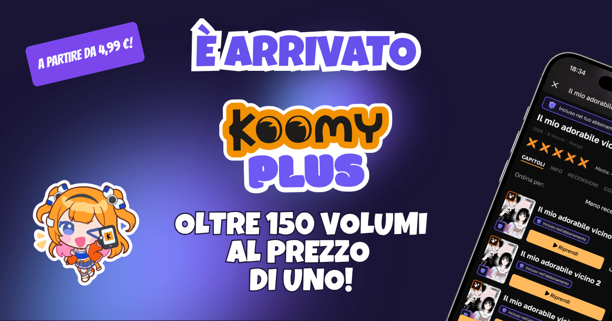 Koomy Plus: l'abbonamento per leggere fumetti, manga e graphic novel da 4,99 €/mese