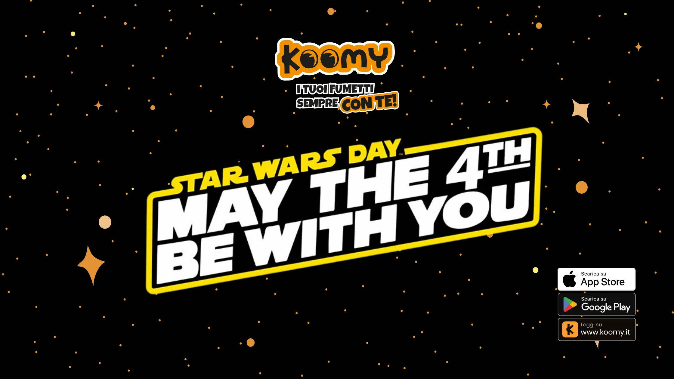Star Wars Day 2026: centinaia di fumetti Star Wars in offerta su Koomy fino al 24 maggio
